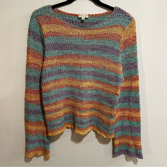 Hem & Thread Colorful Knit Top - Picture 3 of 5